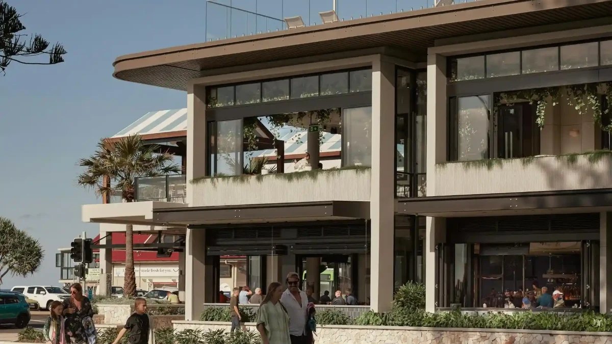 The Kirra Beach Hotel building on Marine Parade, Kirra